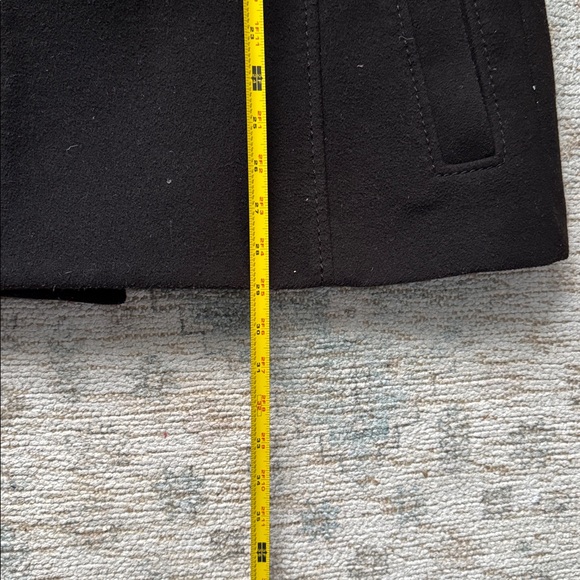 H&M Black Double-Breasted Women's Pea Coat - Picture 8 of 10